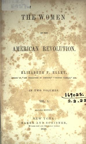 The women of the American Revolution