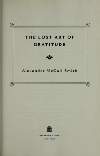 The lost art of gratitude