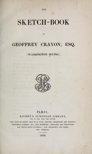 The sketch-book of Geoffrey Crayon, Esq