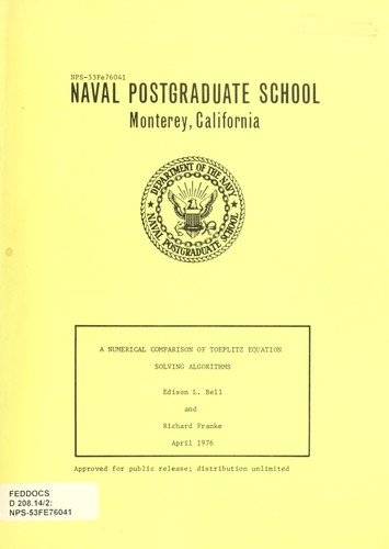 A numerical comparison of Toeplitz equation solving algorithms
