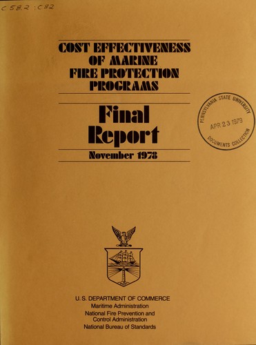 Cost effectiveness of marine fire protection programs