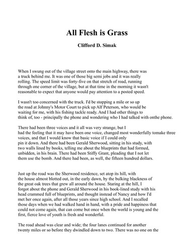 All Flesh Is Grass