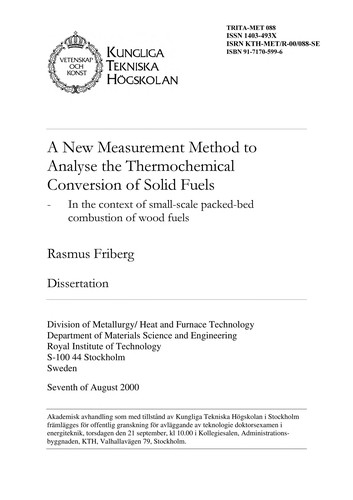 A new measurement method to analyse the thermochemical conversion of solid fuels