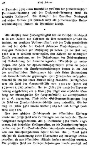 Die Deutsche Reichspost im nationalsozialistischen Aufbau by Erich Körner  cover