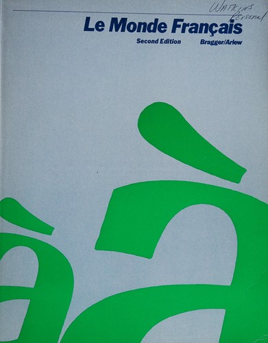 Le monde français by Jeannette D. Bragger cover