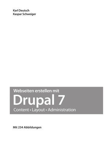 Webseiten erstellen mit Drupal 7 by Karl Deutsch cover