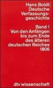 Deutsche Verfassungsgeshichte (DTV Wissenschaft) by Hans Boldt cover