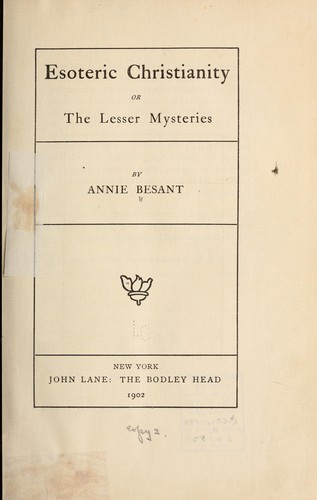 Esoteric Christianity