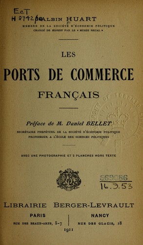 Les ports de commerce français by Albin Huart cover