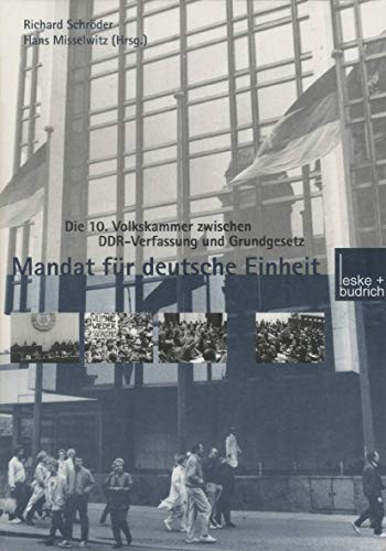 Mandat für Deutsche Einheit by Hans Misselwitz cover