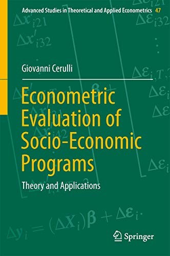 Econometric Evaluation of Socio-Economic Programs