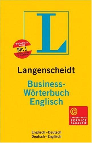 Langenscheidt Business-Wörterbuch Englisch by K G Langenscheidt cover
