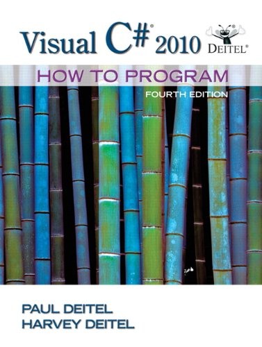 Visual C# 2010 How to Program