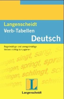 Langenscheidts Verb Tabellen by WENDT, Heinz F. Wendt cover