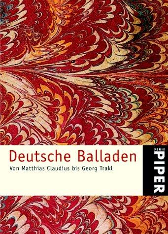 Deutsche Balladen. Von Matthias Claudius bis Georg Trakl by Hans Joachim Hoof cover