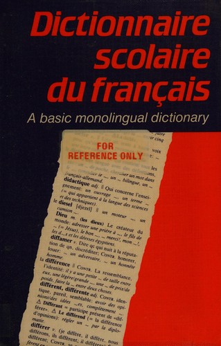 Dictionnaire scolaire du francais by Diethard Lübke cover