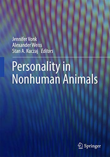 Personality in Nonhuman Animals by Jennifer Vonk, Alexander Weiss, Stan A. Kuczaj cover