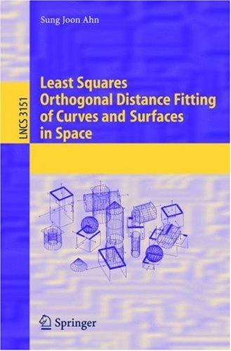 Least squares orthogonal distance fitting of curves and surfaces in space
