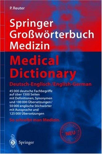Grosswörterbuch Medizin by Peter Reuter, Dr. med. cover