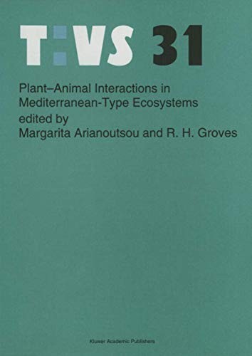 Plant-animal interactions in Mediterranean-type ecosystems by Margarita Arianoutsou-Faraggitaki cover