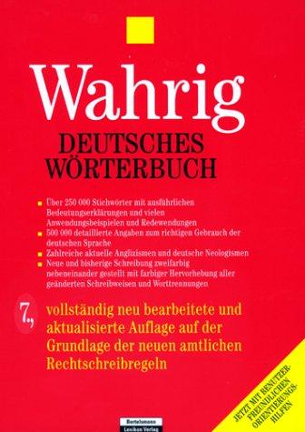 Deutsches Woerterbuch by Hans-Peter Wahrig cover