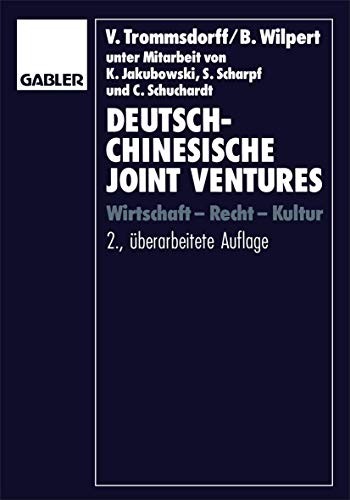 Deutsch-chinesische Joint Ventures by Volker Trommsdorff cover