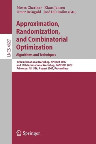 Approximation, Randomization, and Combinatorial Optimization. Algorithms and Techniques