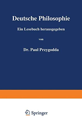 Deutsche Philosophie by Paul Przygodda cover