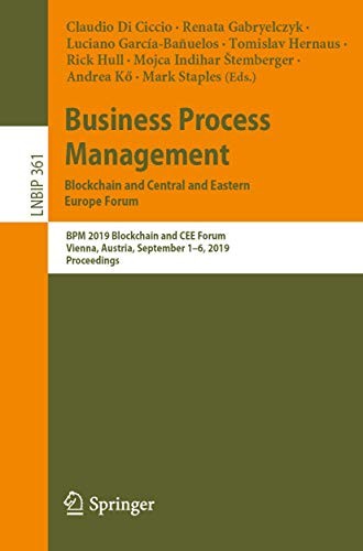 Business Process Management : Blockchain and Central and Eastern Europe Forum