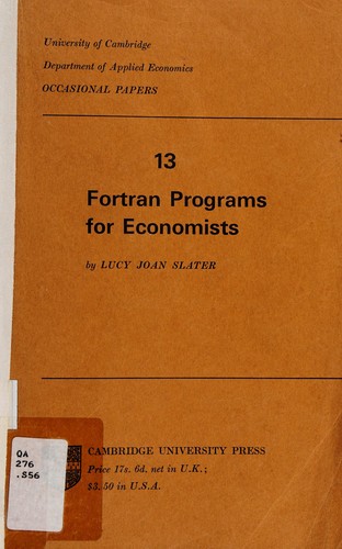 Fortran programs for economists