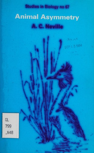 Animal asymmetry by Anthony C. Neville cover