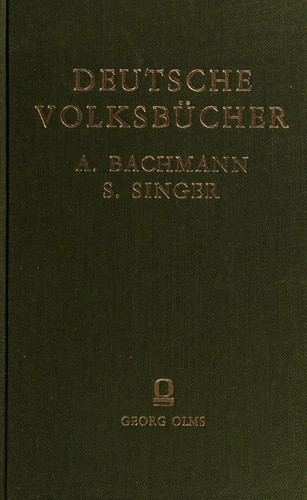 Deutsche Volksbücher by Albert Bachmann cover