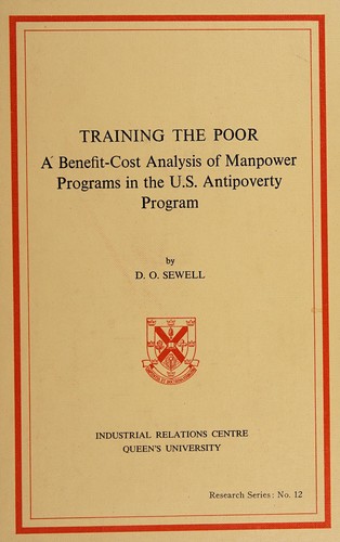 Training the poor by D. O. Sewell cover