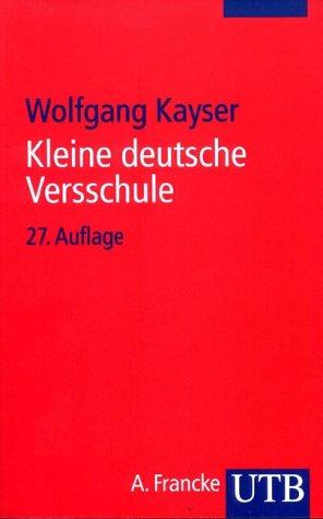 Kleine Deutsche Versschule by Kayser cover