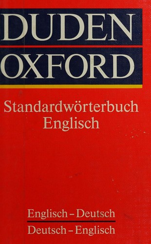 Duden Oxford Standardwörterbuch Englisch by M. Clark cover