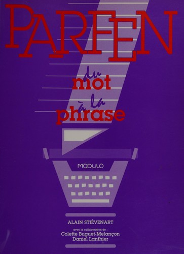 PARFEN by Alain Stiévenart cover