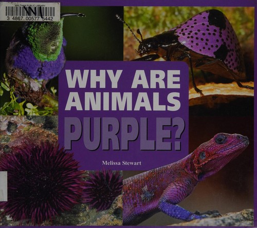 Why are animals purple?
