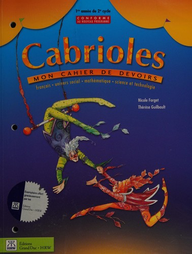 Cabrioles by Nicole Forget cover