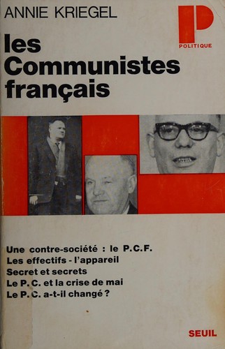 Les Communistes français by Annie Kriegel cover