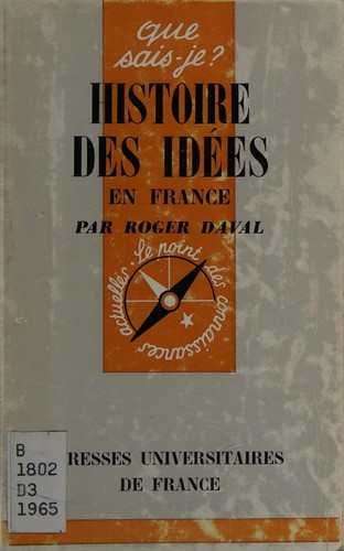 Histoire des idées en France by Roger Daval cover