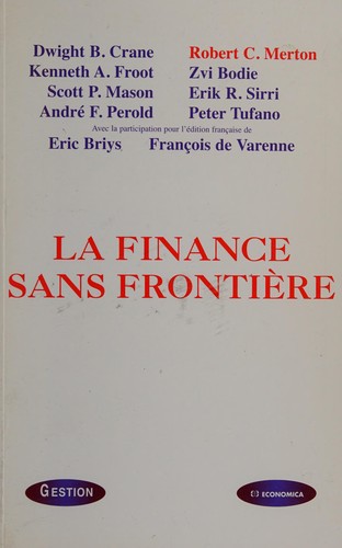 La finance sans frontière by Dwight B. Crane cover