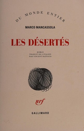 Les désertés by Marco Mancassola cover