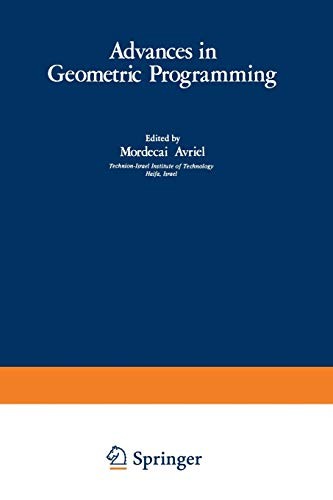 Advances in Geometric Programming