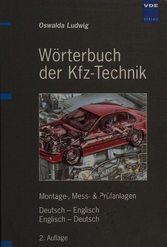 Wörterbuch der KFZ-Technik by Oswalda Ludwig cover