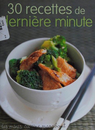 30 recettes de dernière minute by  cover