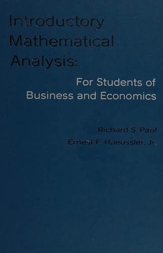 Introductory Mathematical Analysis