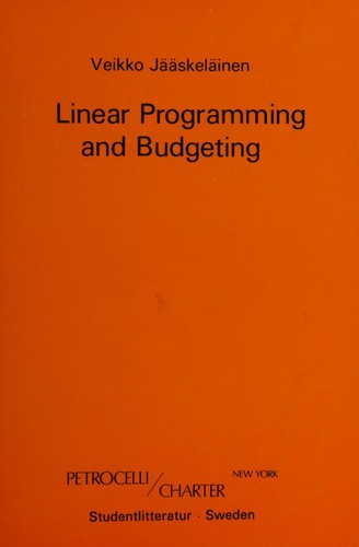 Linear programming and budgeting