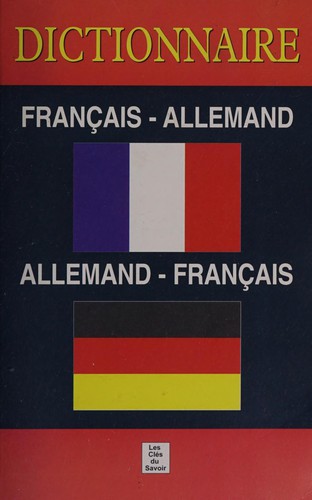 Dictionnaire français-allemand, allemand-français by  cover