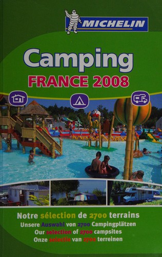 Camping France 2008 by Michelin cover