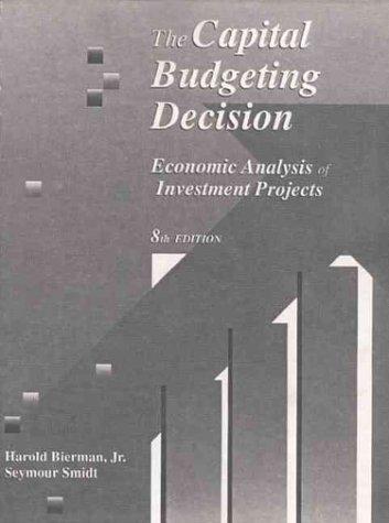 The capital budgeting decision